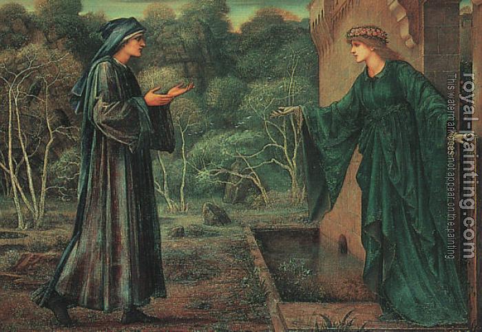 Sir Edward Coley Burne-Jones : Pilgrim at the Gate of Idleness